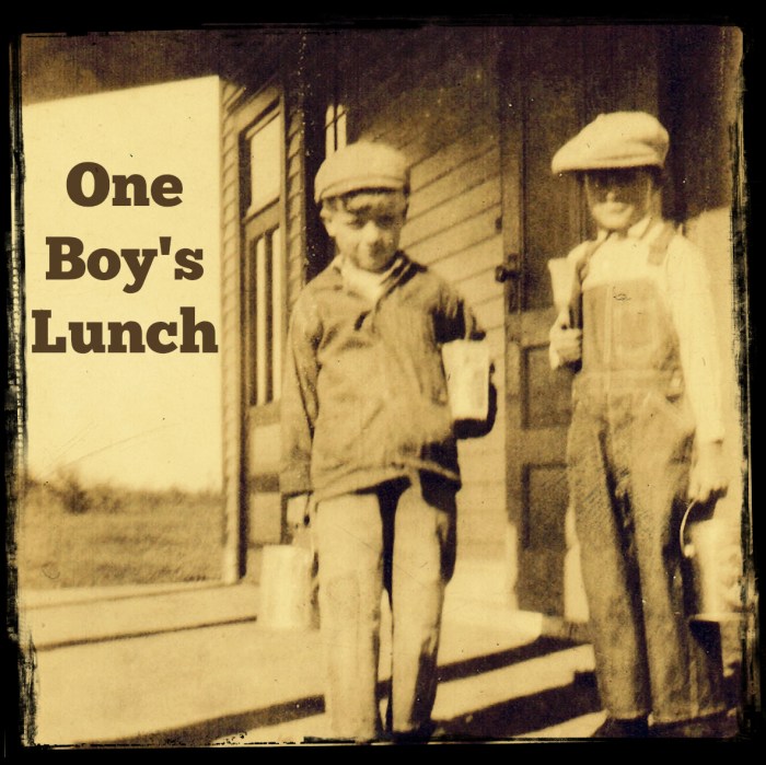 One boy's Lunch