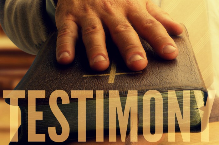 testimony