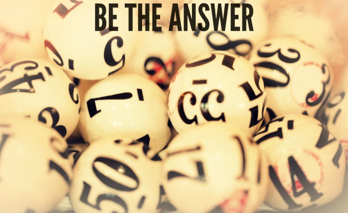 be the answer