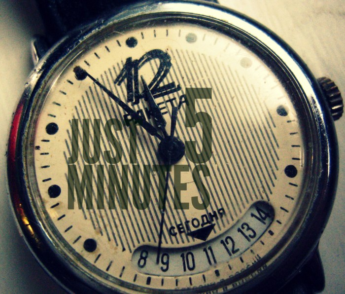 Just five minutes trw