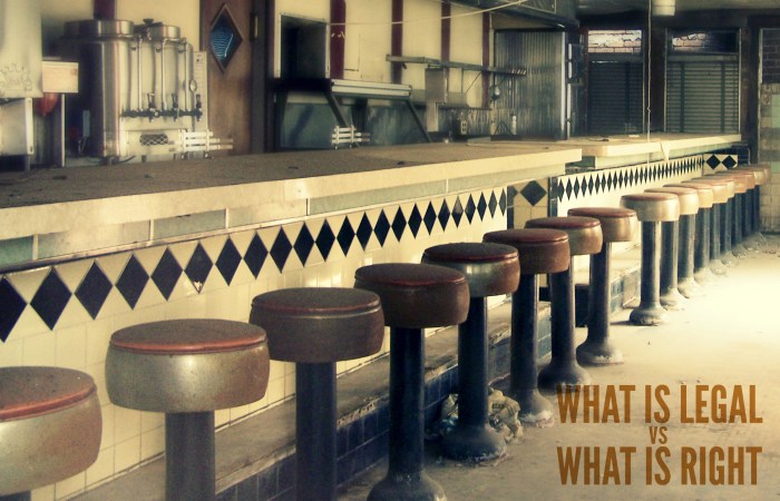 what is legal what is right